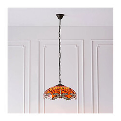 Avis Interiors 1900 Suspension 41 cm Dragonfly Flame, verre et métal