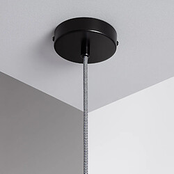 Ledkia Support à Douille pour Suspension avec Câble Textile Tressé Blanc et Noir Blanc / Noir pas cher