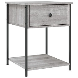 vidaXL Table de chevet sonoma gris 44x45x58 cm bois d'ingénierie