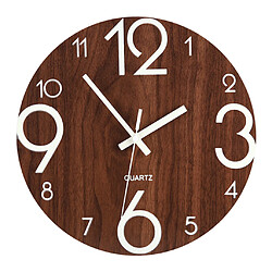 Horloge Murale Lumineuse 12 '' Horloge De Nuit à Quartz Silencieuse Pour Chambre à Coucher Grands Chiffres 2