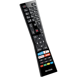 SANAG Rm-C3338 Rc43101P Remplacement Universel Pour Telecommande Jvc Smart Tv Et Jvc Smart 4K 2018 2019 Uhd Ultra Hd Hdr Led Lcd Tv Avec Boutons Freeview Play Youtube Netflix Prime Video Rmc3338