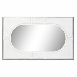 Miroir mural DKD Home Decor Blanc Bois de manguier Losanges Moderne (154 x 4 x 94 cm)