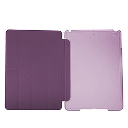 Acheter Wewoo Smart Cover Violet pour iPad 9.7 pouces 2017 et Air Silk Texture Horizontal déformation Flip étui en cuir avec trois pliage titulaire