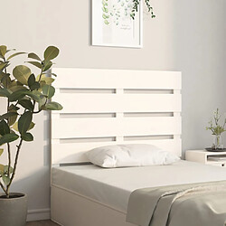 Avis vidaXL Tête de lit Blanc 75x3x80 cm Bois massif de pin