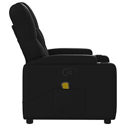 Acheter vidaXL Fauteuil de massage inclinable Noir Similicuir