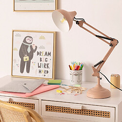 Avis Ledkia Lampe de Bureau Flex Métal Ceres Rose