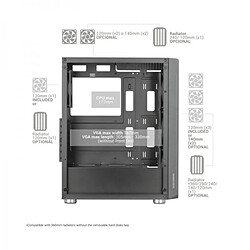 Avis Boîtier ATX semi-tour Mars Gaming MC3000 Noir