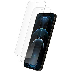 My Way Myway Pack 2 Verre Trempé pour iPhone 12/12 PRO Plat Anti-rayures Transparent