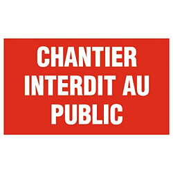 Panneau Novap Chantier interdit au public 4160665