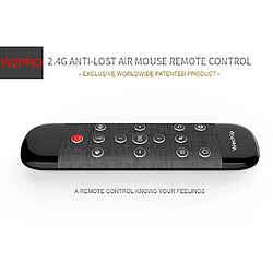 Universal W2 Télécommande vocale professionnelle 2.4G Clavier sans fil Souris air Apprentissage infrarouge Microphone Gyro pour Android TV Box H96 Max | Télécommande