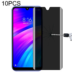 Wewoo Film de verre trempé Pour Xiaomi Redmi 7 10 PCS 9H Dureté de la surface Protection d'écran antireflet 180 degrés de confidentialité