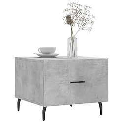 Avis Maison Chic Lot de 2 Tables basses,Table Console pour salon gris béton 50x50x40 cm bois d'ingénierie -MN54203