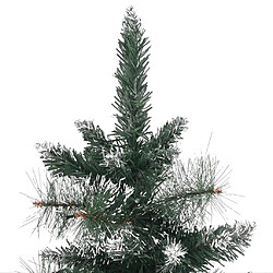 Acheter vidaXL Sapin de Noël artificiel pré-éclairé et supports vert 90 cm PVC