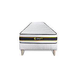 Sleepfit Ensemble sommier + matelas FLEXY ressorts ensachés et mémoire de forme 90x190