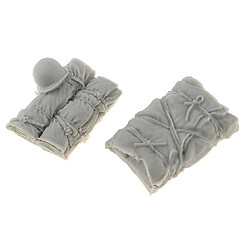 1:35 tableau de sable construction bâtiment soldat chapeau paquet sac 2pcs pour dioramas