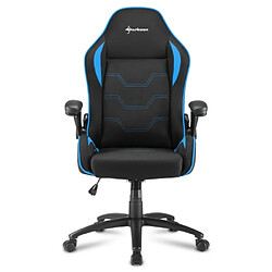 Sharkoon Elbrus 1 Siège Gamer 5 Roues Salle de Loisir et Jeu Pliable Tissu Métal Noir Bleu