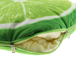 Acheter motif de fruits imprimé coussin rembourré coussin couverture lime