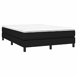 Avis Maison Chic Lit Adulte - Lit simple Lit à sommier tapissier avec matelas moelleux - Meuble de Chambre - Noir 140x200 cm Tissu -MN84891