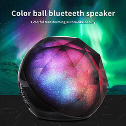 Universal Haut-parleur clair, ciel étoilé coloré, fonction de mémoire élevée, lecteur Bluetooth, lumière et télécommande, subwoofer | haut-parleur portable (noir)