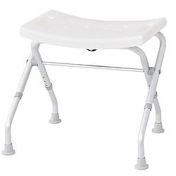 RIDDER Tabouret pliable de salle de bain 110 kg Blanc A0050301