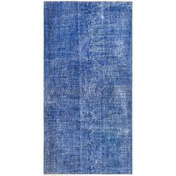 Vidal Tapis de laine 203x104 Bleu Ultra Vintage