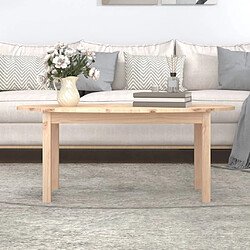 Avis Maison Chic Table basse,Table Console Table d'appoint, Table pour salon 110x55x45 cm Bois massif de pin -MN89020