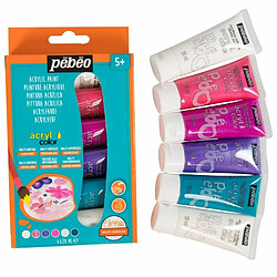 Acheter Pebeo Kit découverte peinture acrylique - 6 couleurs Girly - 6 x 20 ml