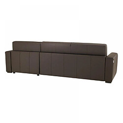 Inside 75 Canapé d'angle DREAMER convertible EXPRESS 120cm, polyuréthane marron,. matelas 16 cm pas cher