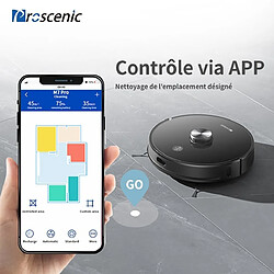 Proscenic Aspirateur Robot Laveur M7 Pro avec Navigation au Laser (LDS) , Robot Aspirateur Nettoyeur Intelligent avec Grande Puissance d'Aspiration et Longue Autonomie