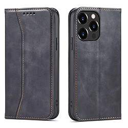 Ozzzo magnet fancy coque pour iphone 13 pro pouch card wallet card stand noir