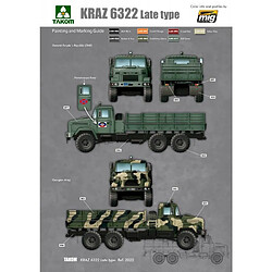 Avis Takom Maquette Camion Ukraine Kraz-6322 Heavy Truck Late Type