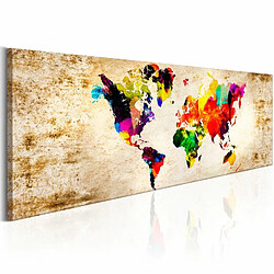 Paris Prix Tableau Imprimé World in Watercolours 40 x 120 cm