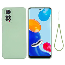 Coque en silicone anti-scratch, avec sangle, vert pour votre Xiaomi Redmi Note 11S 4G/Redmi Note 11 4G (Qualcomm)