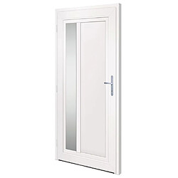 Avis vidaXL Porte d'entrée anthracite 98x200 cm PVC