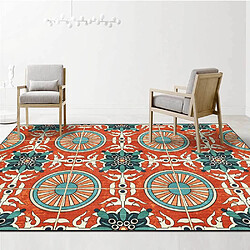 Avis Universal Tapis de lit de chambre à coucher de 80 * 120 cm à motif européen ancien rétro(Orange)