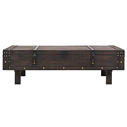 vidaXL Table basse contreplaqué style vintage 120x55x35 cm