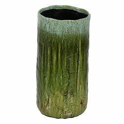 BigBuy Home Vase Vert Céramique 21 x 21 x 41 cm