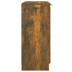 Avis vidaXL Buffet Chêne fumé 60x30x70 cm Bois d'ingénierie