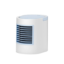 Mini refroidisseur d'air mobile Climatiseur silencieux Bureau Ventilateur avec lumière multicolore