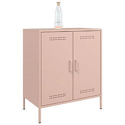 Avis vidaXL Buffet rose 68x39x79 cm acier