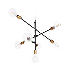 Beliani Lampe suspension CREMERA Métal Noir