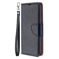 Etui en PU avec support noir pour Samsung Galaxy A41 (Global Version)