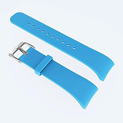 Wewoo Bracelet de montre en cuir couleur unie pour Galaxy Gear Fit2 R360 (bleu ciel)