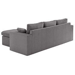 Avis Lisa Design Calgary - canapé d'angle déhoussable et modulable 3 places + 1 pouf en velours