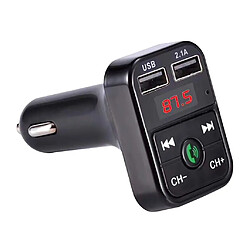 Prise en charge du transmetteur sans fil Bluetooth CarFM TF Card Dual USB Charger Black pas cher