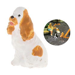 1/64 Miniature Chien Mini Figure Poupée Scène De Rue Modèle StyleB Jaune Blanc pas cher