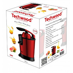 Avis Techwood Presse-agrumes électrique ROUGE Bras articulé Design puissance 160W en acier inoxydable ROUGE