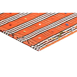 Avis Vidal Tapis de laine 197x143 orange Jajim