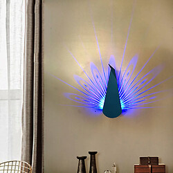 Universal Applique murale bleu paon, LED pour chambre à coucher lampe de chevet lampe d'allée de l'hôtel escalier mur de fond, lumière variable sept couleurs