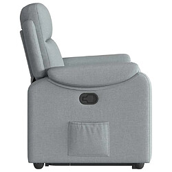 Acheter vidaXL Fauteuil inclinable Gris clair Tissu